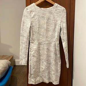 French Connection Body con Dress, heather grey, size 6. Gently worn